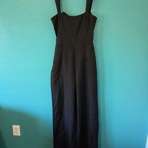 PrettyLittleThing Black Jumpsuit with Bow Detail